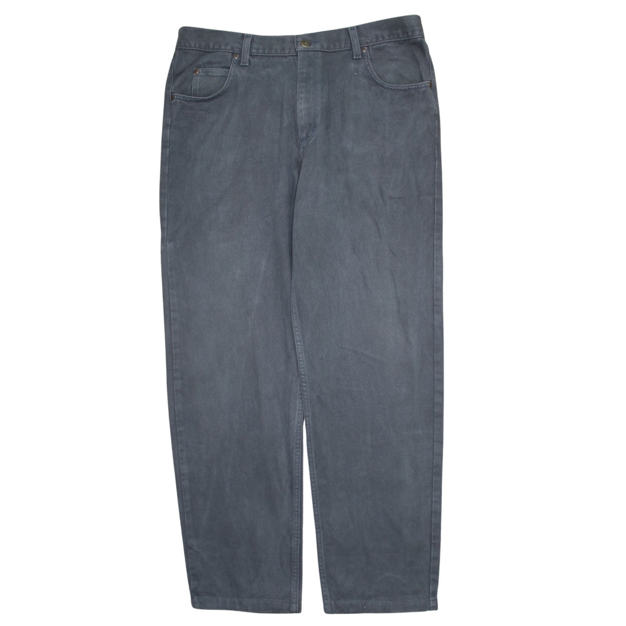 Lee Men's Grey Straight Leg Brooklyn Jeans Size 38x32 Regular Fit