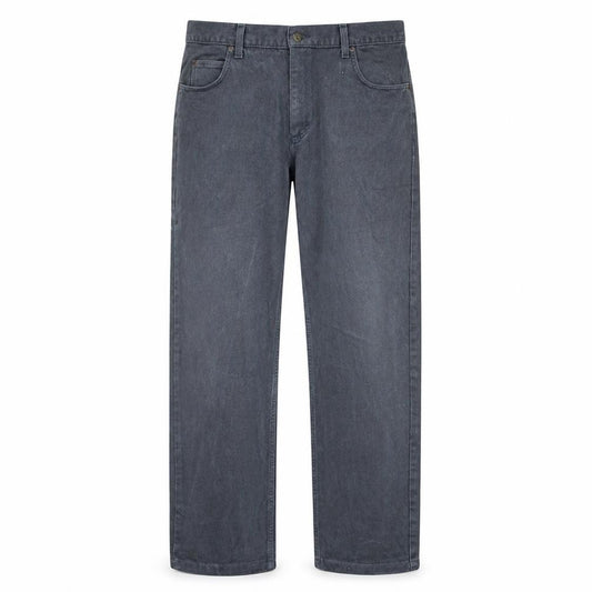 Front view of Lee Men's Grey Straight Leg Brooklyn Jeans Size 38x32 Regular Fit