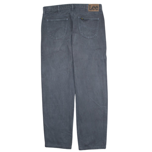 Lee Men's Grey Straight Leg Brooklyn Jeans Size 38x32 Regular Fit