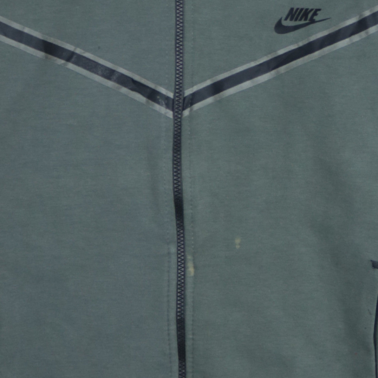 Nike Men's Green Full Zip Sports Hoodie Size M
