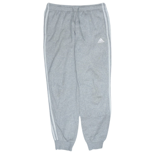 Adidas Women Grey Sweatpants Joggers Size 12-14 Elastic Waist
