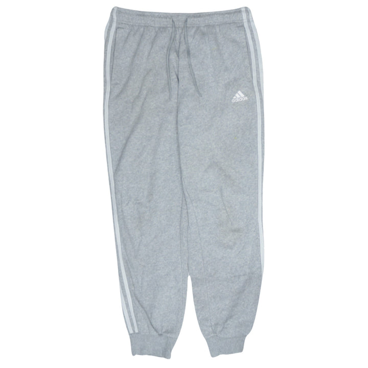 Adidas Women Grey Sweatpants Joggers Size 12-14 Elastic Waist