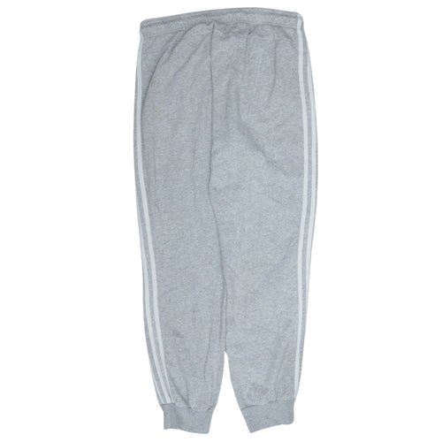 Adidas Women Grey Sweatpants Joggers Size 12-14 Elastic Waist