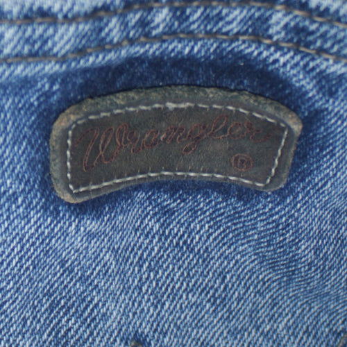 Wrangler Men's Blue Straight Leg Denim Jeans 34x32 Regular Fit