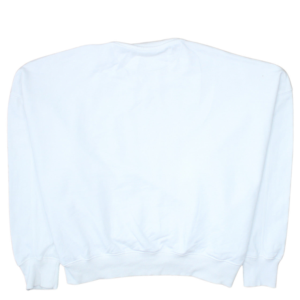 Wrangler Men’s White Logo Crew Neck Cotton Sweatshirt M