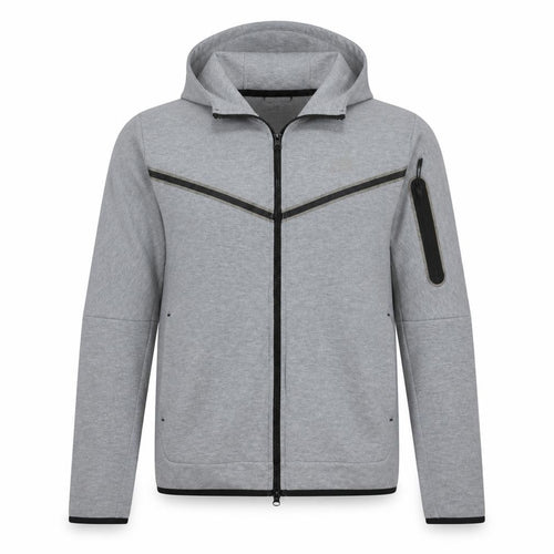 Nike Men Grey Full Zip Hoodie Size M Lightweight Sportswear