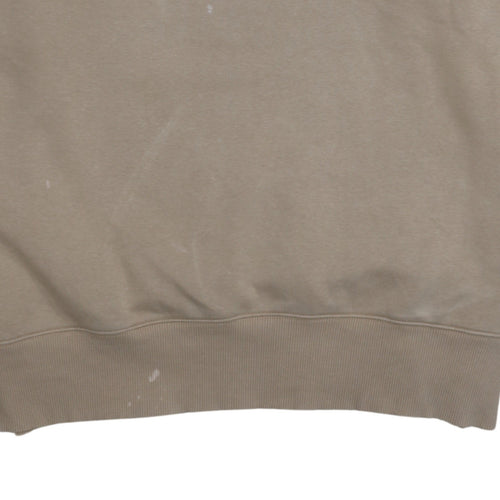 Nike Men's Beige Crew Neck Pullover Sweatshirt Size M