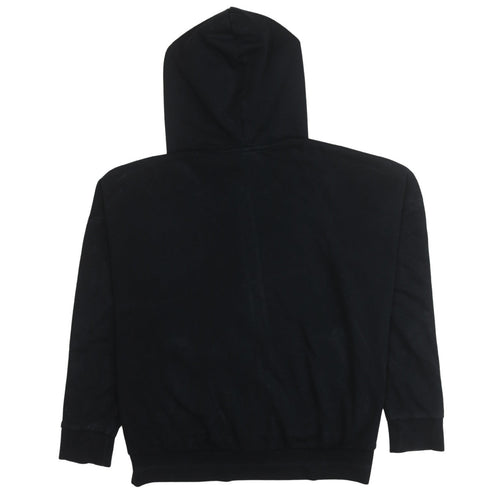 Adidas Womens Black Full Zip Hoodie XL Classic Stripe Casual