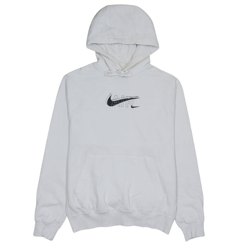 Nike Men's White Pullover Hoodie Small Logo Graphic Sportwear