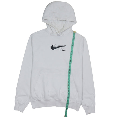 Nike Men's White Pullover Hoodie Small Logo Graphic Sportwear