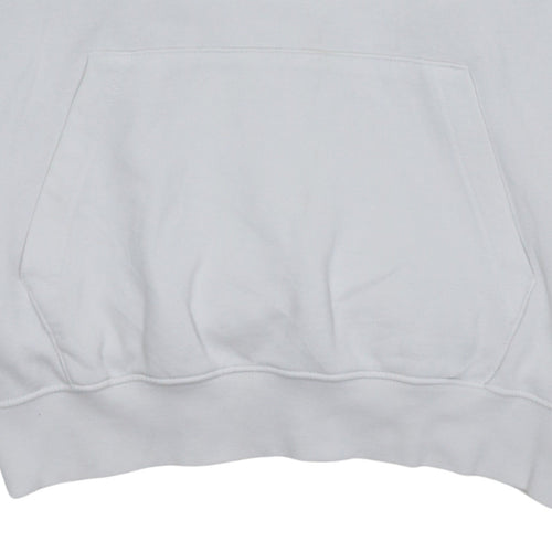 Nike Men's White Pullover Hoodie Small Logo Graphic Sportwear