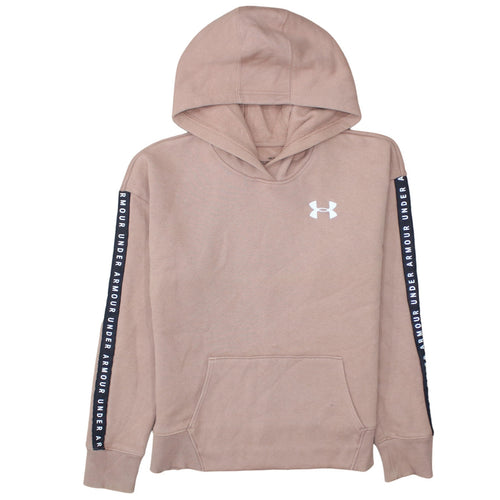 Under Armour Womens Beige Hoodie S Loose Fit Pullover Sweatshirt