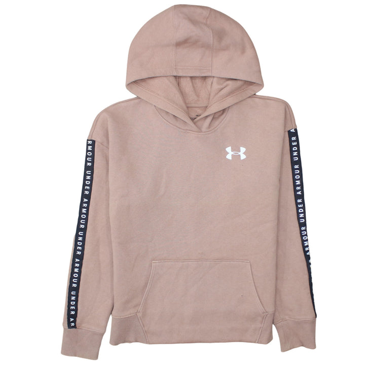 Under Armour Womens Beige Hoodie S Loose Fit Pullover Sweatshirt