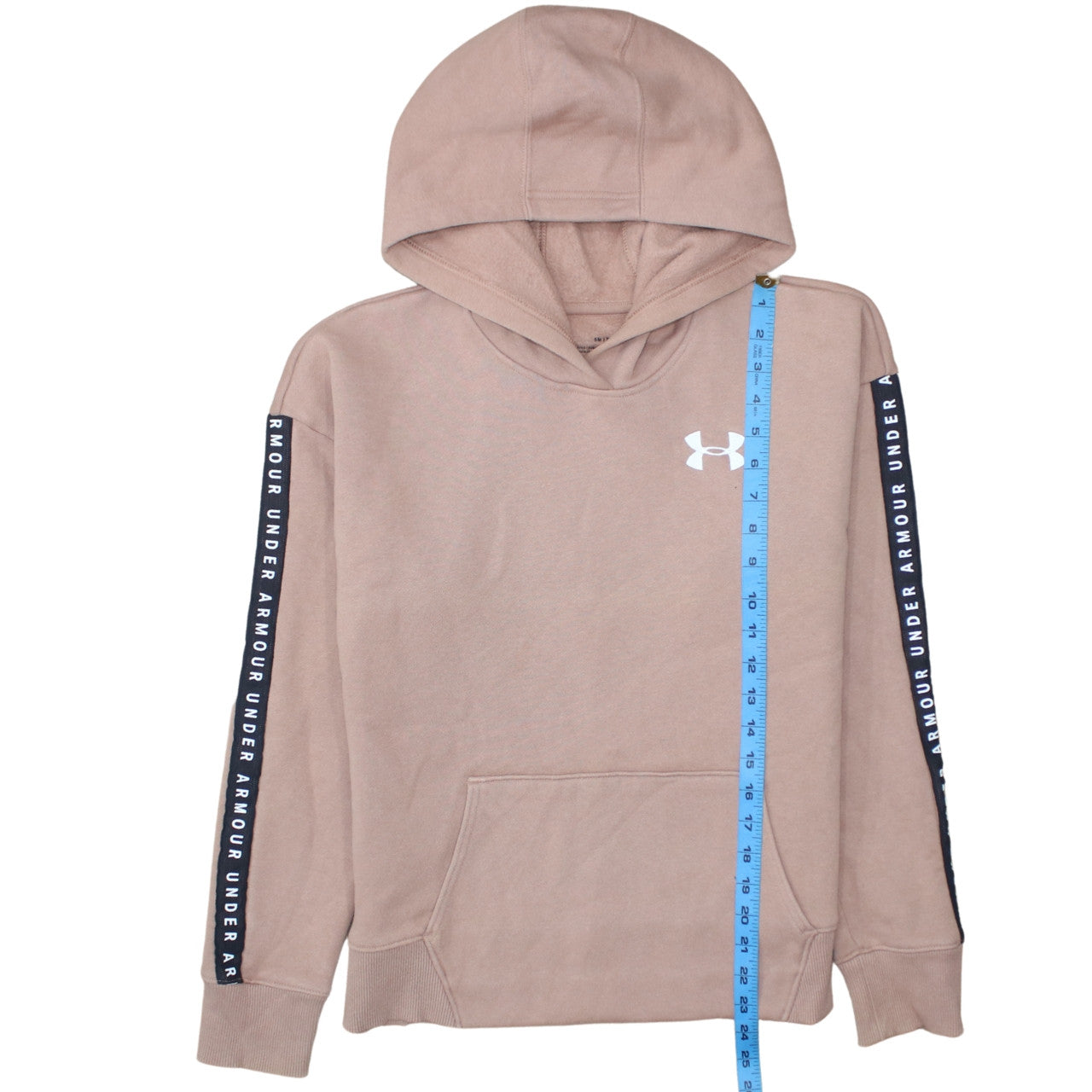 Under Armour Womens Beige Hoodie S Loose Fit Pullover Sweatshirt