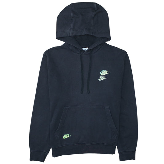 Nike Men's Black Pullover Hoodie M Logo Fleece Sportswear
