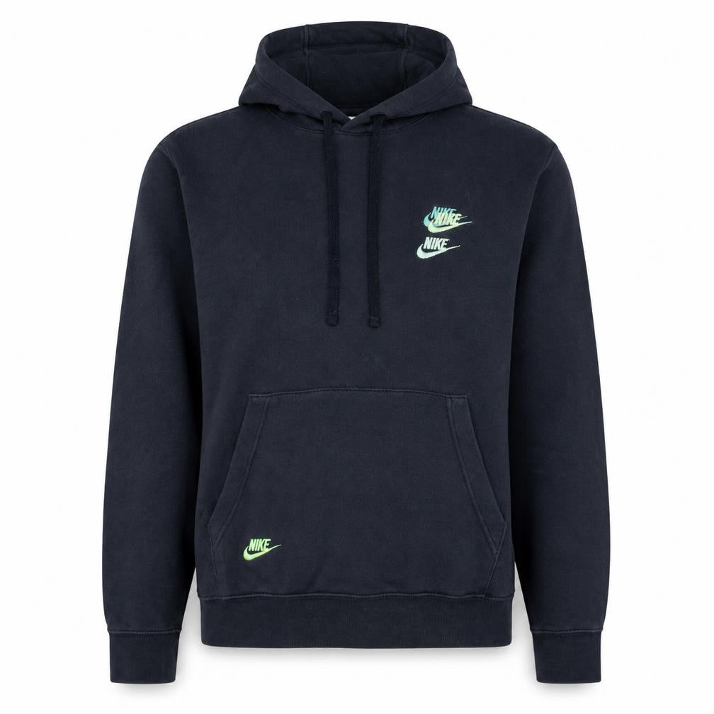 Nike Men's Black Pullover Hoodie M Logo Fleece Sportswear