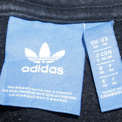 Adidas Men's Black Pullover Hoodie M Sports Fleece Sweatshirt