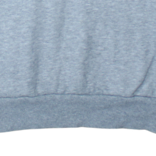 Puma Men's Grey Pullover Hoodie Small Graphic Logo Fleece Sweatshirt