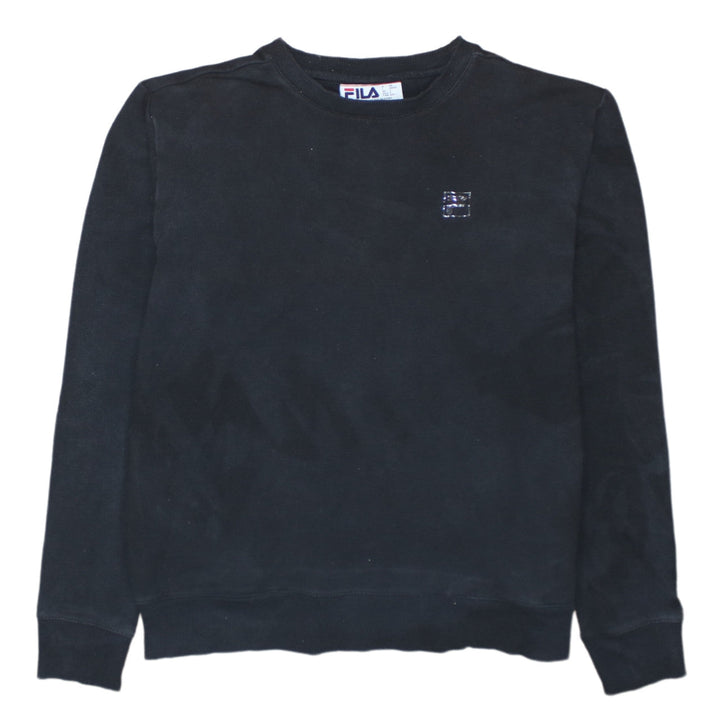 FILA Men's Black Crew Neck Pullover Sweatshirt Size S