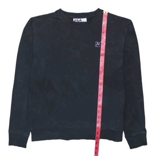 FILA Men's Black Crew Neck Pullover Sweatshirt Size S