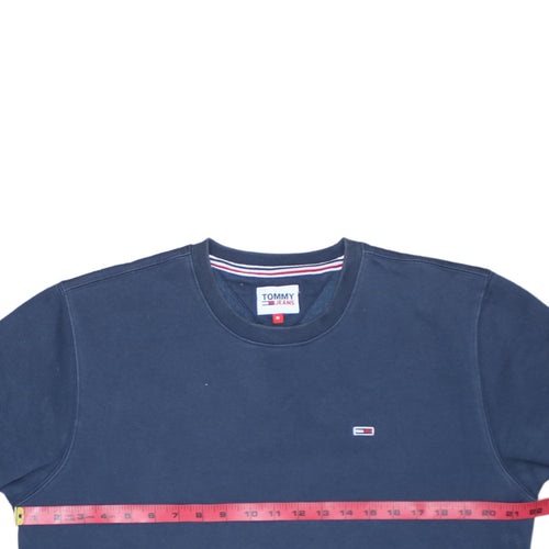 Tommy Jeans Men’s Blue Crew Neck Pullover Sweatshirt Size M