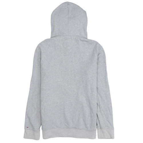 Tommy Hilfiger Denim Men's Grey Medium Pullover Hoodie with USA Graphic