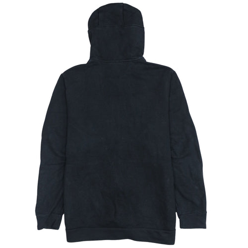 Adidas Men's Black Gold Logo Full Zip Hoodie Size L