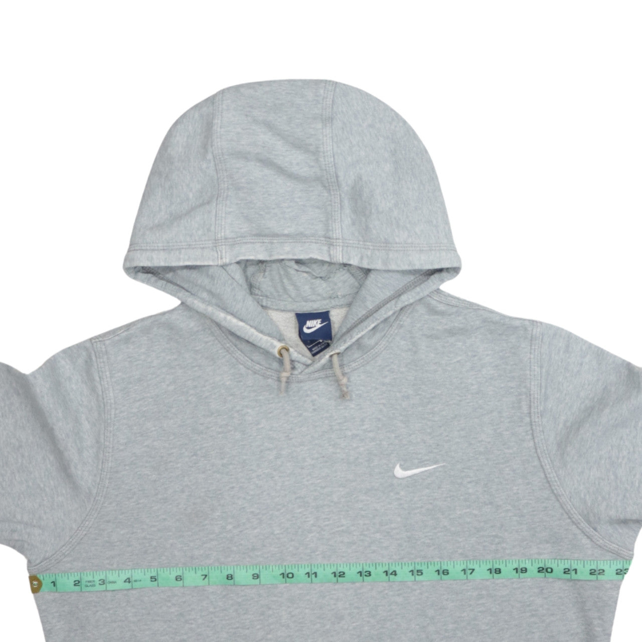 Nike Men Grey Pullover Hoodie L Regular Fit Fleece Sportswear