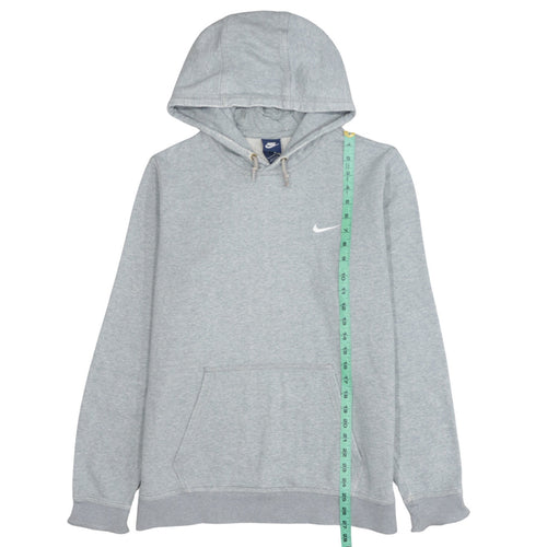 Nike Men Grey Pullover Hoodie L Regular Fit Fleece Sportswear
