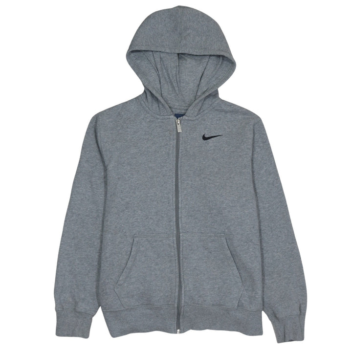 Nike Boys Grey Full Zip Hoodie XL 13-15 Years Hooded Sweatshirt