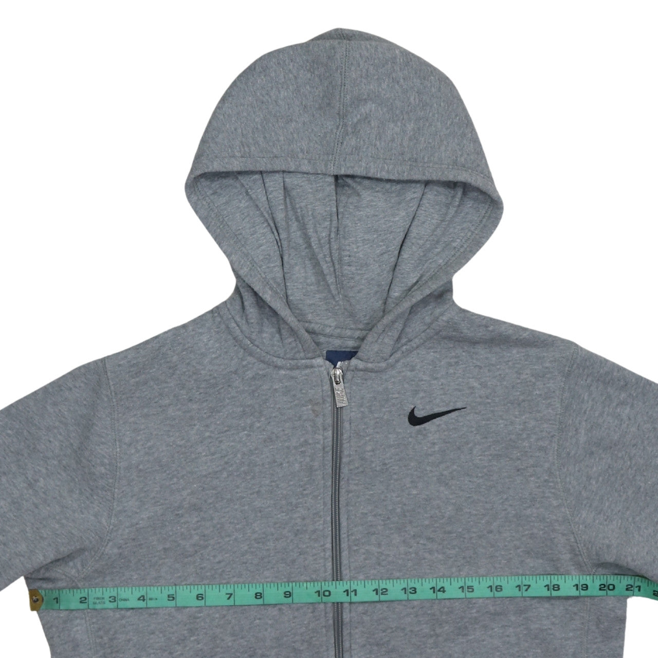 Nike Boys Grey Full Zip Hoodie XL 13-15 Years Hooded Sweatshirt