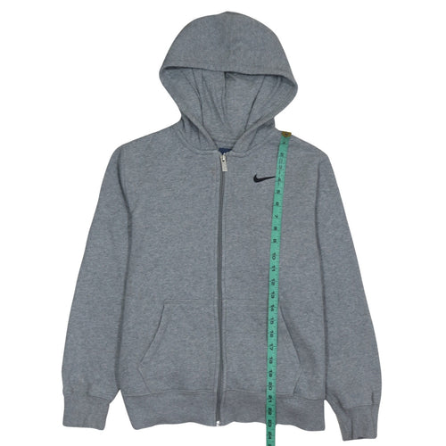 Nike Boys Grey Full Zip Hoodie XL 13-15 Years Hooded Sweatshirt