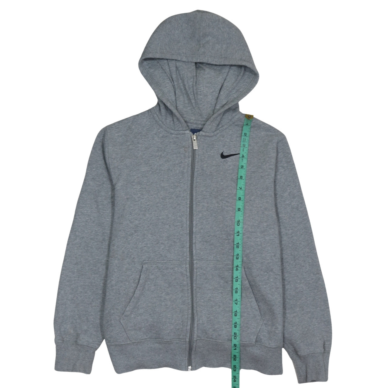 Nike Boys Grey Full Zip Hoodie XL 13-15 Years Hooded Sweatshirt