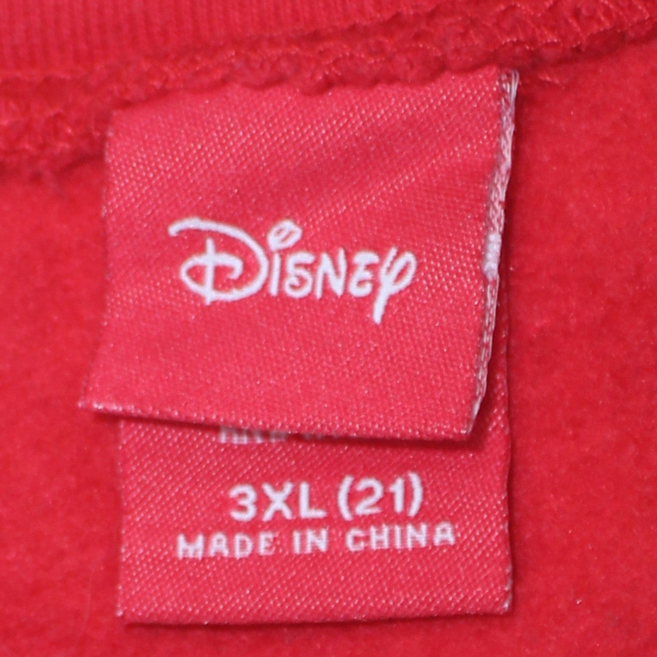 Disney Womens Red 3XL Christmas Mickey Mouse Pullover Sweatshirt