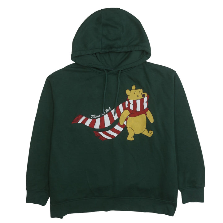 Disney Women Green XL Hoodie Winnie the Pooh Graphic Pullover