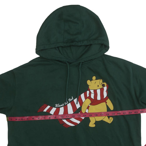 Disney Women Green XL Hoodie Winnie the Pooh Graphic Pullover