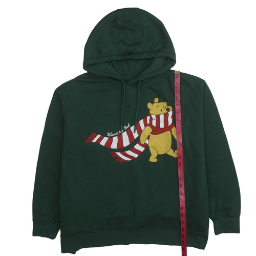 Disney Women Green XL Hoodie Winnie the Pooh Graphic Pullover