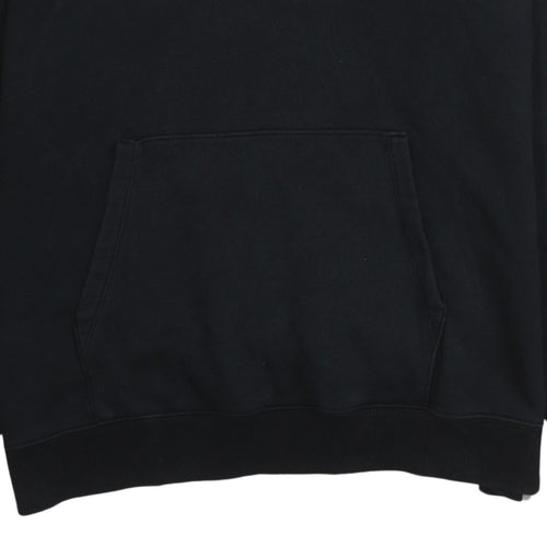 Champion Men's Black Pullover Hoodie Large Graphic Fleece Sweatshirt