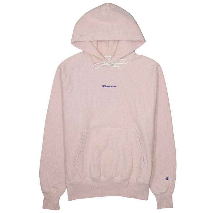 Champion Men's Pink Reverse Weave Pullover Hoodie Size M