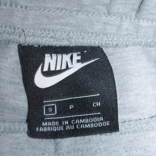 Nike Men Grey Jogger Sweatpants S Regular Fit Cotton Blend