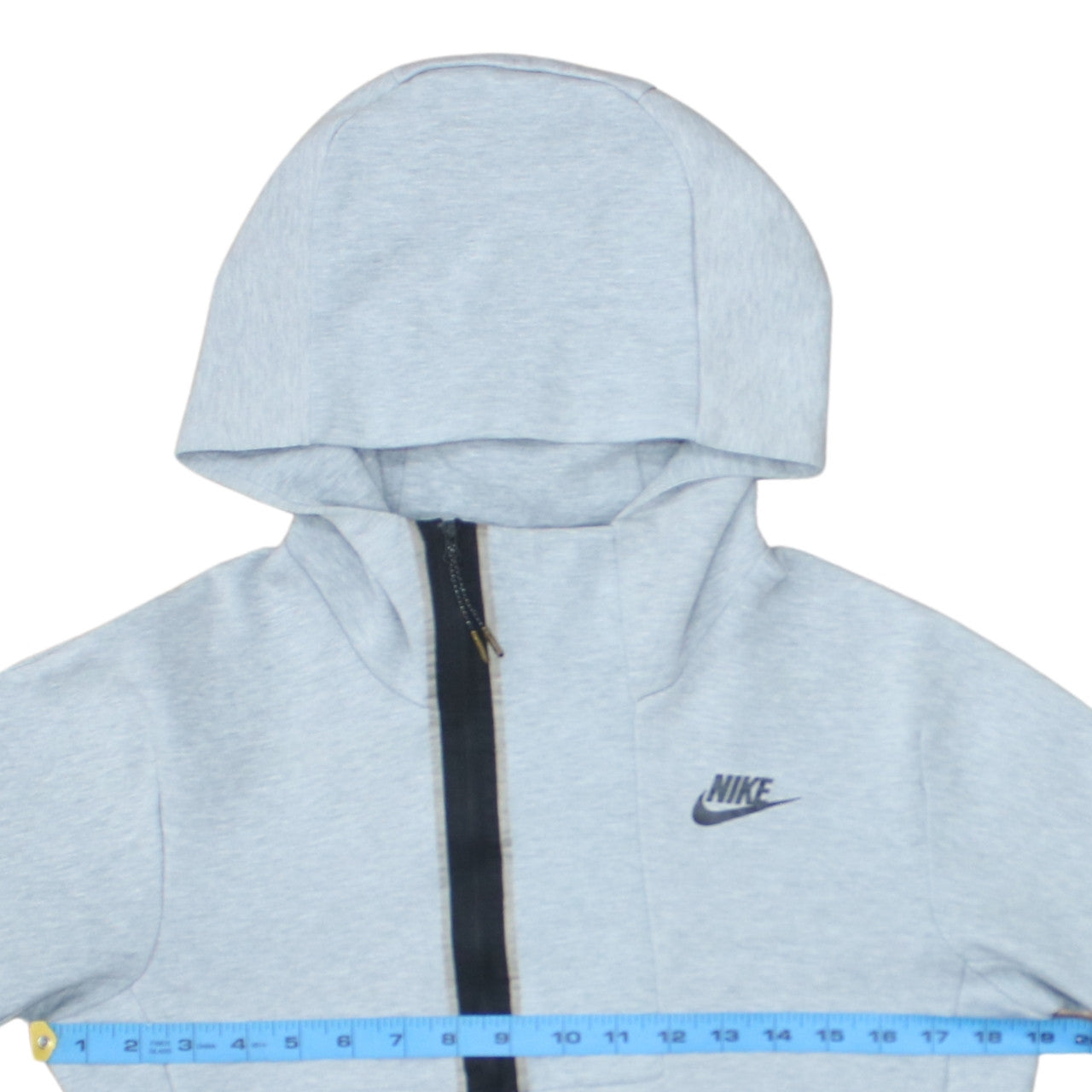 Nike Men's Grey XS 1/2 Zip Hoodie Sweatshirt with Logo