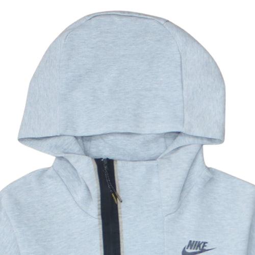Nike Men's Grey XS 1/2 Zip Hoodie Sweatshirt with Logo