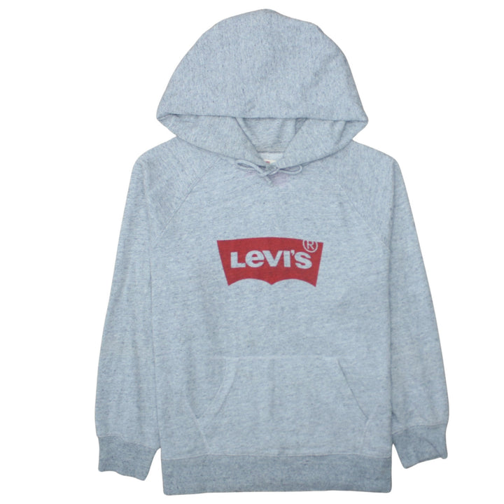 Levi's Mens Grey Hoodie L Pullover Graphic Print Cotton Blend