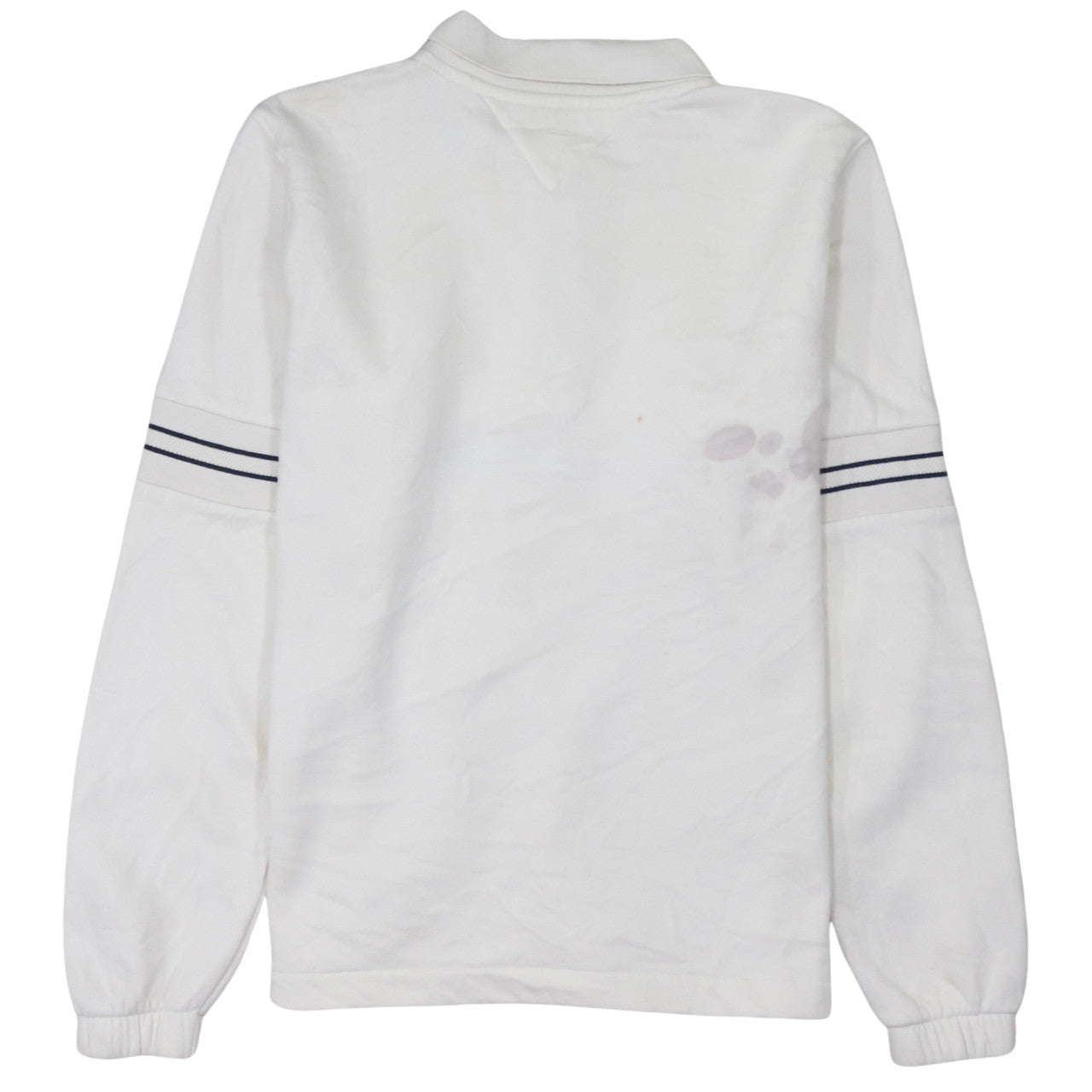 Tommy Hilfiger Men's White Collared 1/4 Zip Sweatshirt M