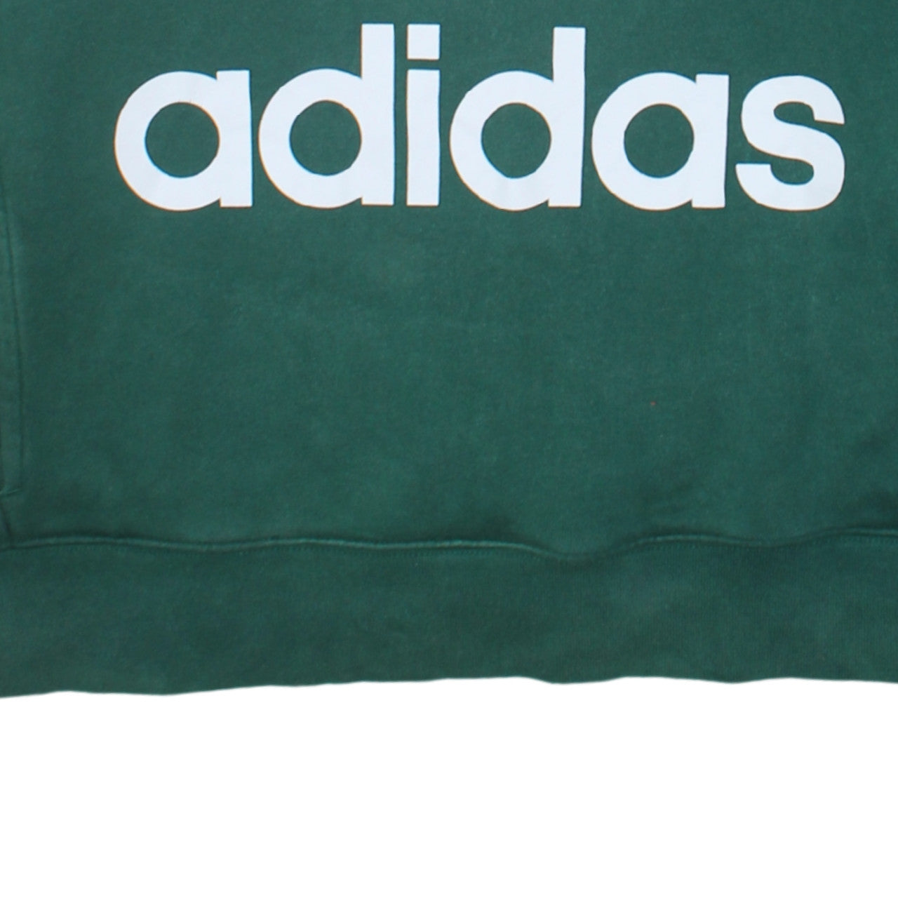 Adidas Womens Green Pullover Hoodie Size 12 Logo Print Casual