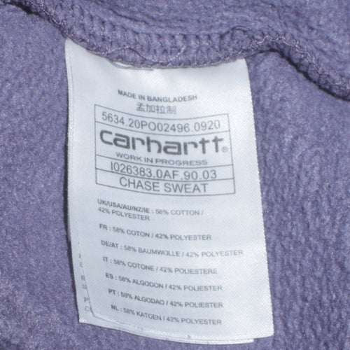 Carhartt Men Purple Pullover Crew Neck Sweatshirt M