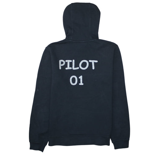 Nike Mens Black Medium Pullover Hoodie Drones Make Me Happy Graphic