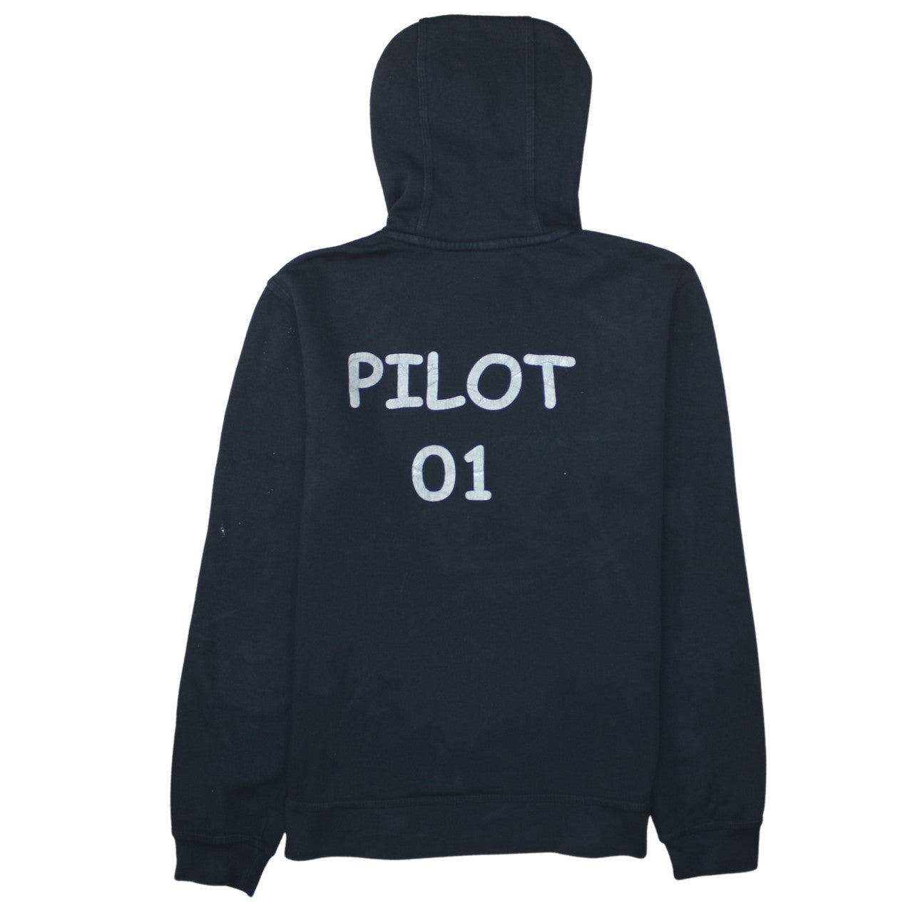 Nike Mens Black Medium Pullover Hoodie Drones Make Me Happy Graphic