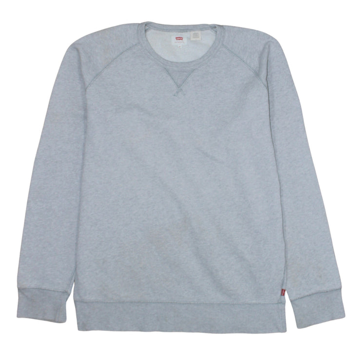 Levi's Men's Grey Crew Neck Pullover Sweatshirt M Regular Fit