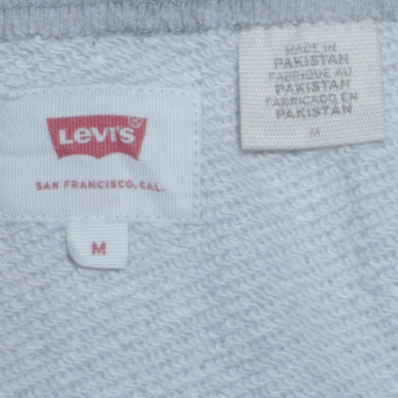 Levi's Men's Grey Crew Neck Pullover Sweatshirt M Regular Fit